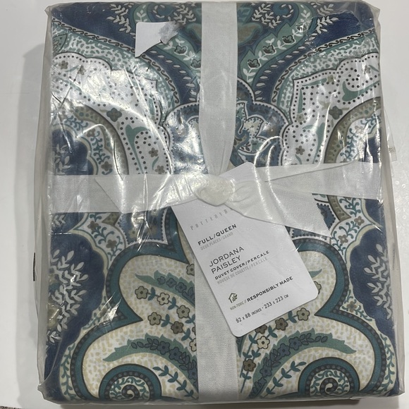 Pottery Barn Bedding Pottery Barn Jordana Paisley Duvet Fullqueen